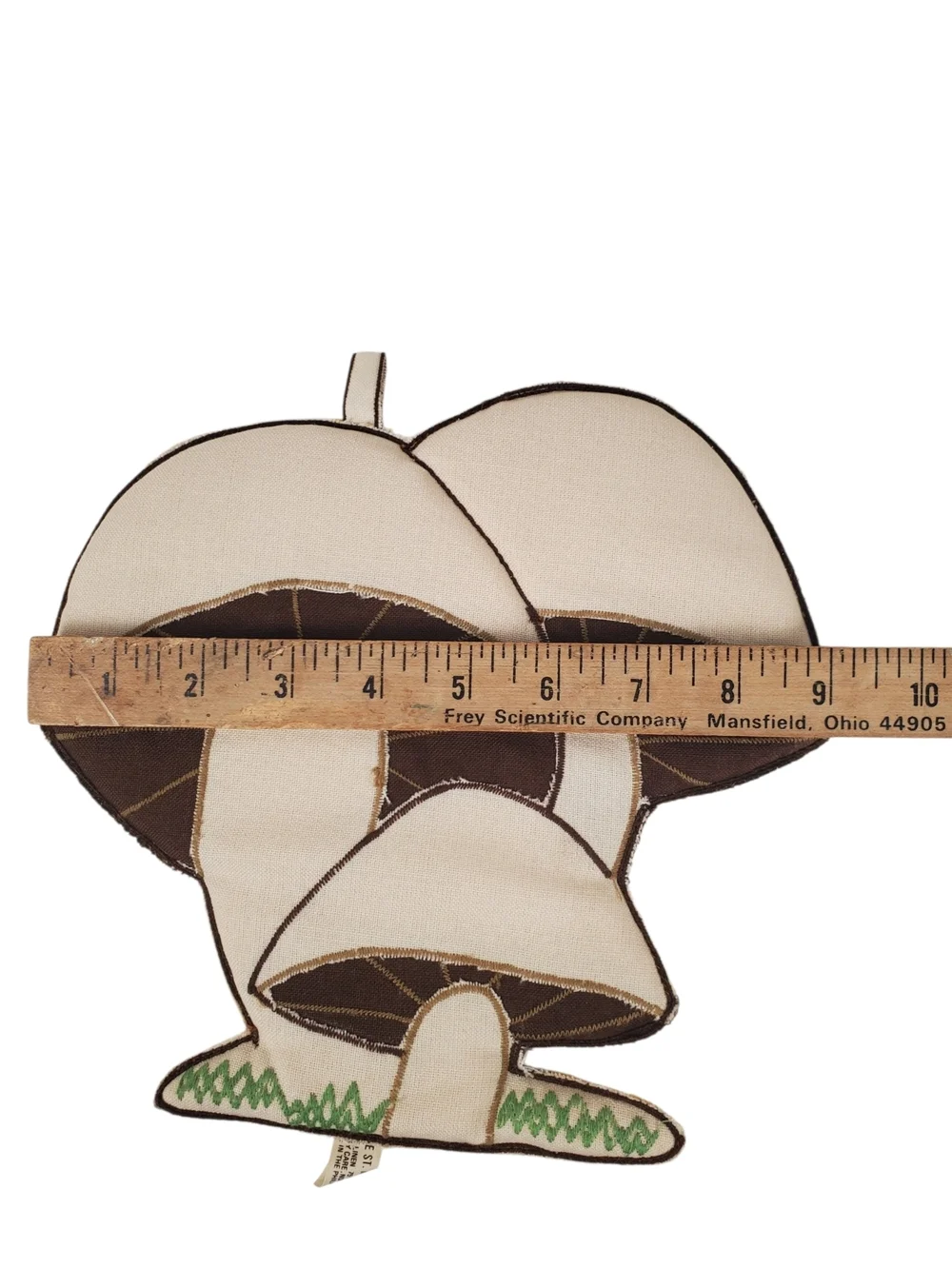 VINTAGE 70s Hallie St. Mary Mushroom Potholder. Like New.